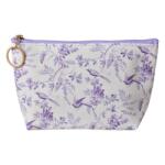 Clayre & Eef Neszesszer, kozmetikai táska - Lila madaras