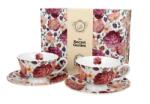 Duo Gift Porcelán csésze szett - 250ml - 2 személyes, Spring Roses