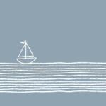 PPD Pure Sailing Blue papírszalvéta 33x33cm, 20db-os