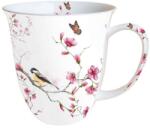 Ambiente Bird & Blossom porcelán bögre - 400ml