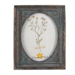 Clayre & Eef Rózsás képkeret, zöldes antikolásu bronz