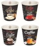 Easy Life Espresszós porcelán pohár szett 4db-os dobozban, It's Coffee Time