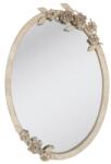  CLEEF. 42S125 Virágos tükör, fémkeretes, rózsa díszítéssel 35x51, 5cm