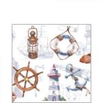 Ambiente Papírszalvéta 25x25cm, 20db-os - Welcome Aboard