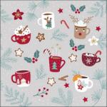 Ambiente Hot Drinks papírszalvéta 33x33cm, 20db-os