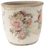 Clayre & Eef Kerámia virágcserép - rózsás - szep-otthon - 4 200 Ft