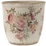 Clayre & Eef Kerámia virágcserép - rózsás - szep-otthon - 3 600 Ft