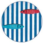 Easy Life Porcelán lapostányér - 26cm - Sardine's Party