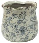 Clayre & Eef Kerámia kaspó - kék mintás - szep-otthon - 4 890 Ft