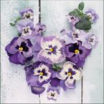 Ambiente Pansy Heart papírszalvéta 33x33cm, 20db-os
