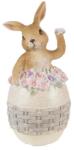 Clayre & Eef Húsvéti dekorációs - Tojásban ülő nyuszi