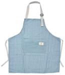 Clayre & Eef Csíkos kötény 65x70cm, kék