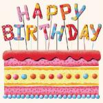 Ambiente Birthday Cake papríszalvéta 33x33cm, 20db-os