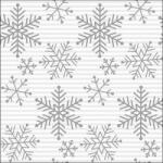 Ambiente Falling crystals silver papírszalvéta 33x33cm, 20db-os