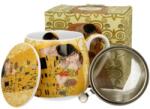 Duo Gift Porcelán bögre tetővel - 430ml - Klimt: The Kiss