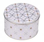  Karácsonyi fémdoboz - 210x120mm - Yule white