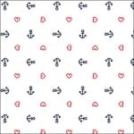 Ambiente Anchor Heart White papírszalvéta 33x33cm, 20db-os