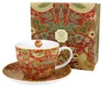 Duo Gift Porcelán csésze - 470ml - William Morris: Strawberry Thief Red