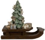 Clayre & Eef Karácsonyfa ajándékkal szánon - Karácsonyi dekoráció