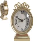 Clayre & Eef Arany színű asztali óra masni díszítéssel