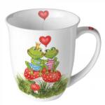 Ambiente Porcelán bögre - 400ml - Frogs in love