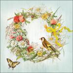 Ambiente Wreath with ribbon papírszalvéta 33x33cm, 20db-os