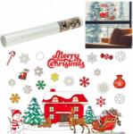 Hurtnet Karácsonyi matricák üveg ablak dekoráció karácsonyi dekoráció Mikulás (SKU: 3679)