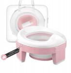  Bili edzés 3 az 1-ben utazó bili edző hordozható összecsukható Wc rózsaszín