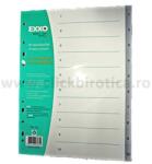 Exxo Separator index plastic gri numeric 1-10, Exxo (EXXO-SP 1-10)