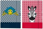 Herlitz Mapa A4 cu elastic, carton plastifiat, Herlitz Cute Animals (50040858)