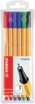 STABILO Set 6 linere 0, 4mm Stabilo Point 88 (SW168806)