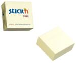 Hopax Notes adeziv cub color, 76x76 mm, 400 file, Stick'n - galben pastel (HO-21072)