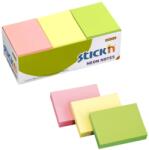 Hopax Notes adeziv 38x51 mm, 12x100 file/set, Stick'n - 3 culori neon (HO-21131)