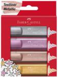 Faber-Castell Textmarker Faber-Castell Metalizat set 4 culori (FC154640)