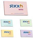 Hopax Notes adeziv 76x127 mm, 100 file, Stick'n - culori pastel (HO-21405)