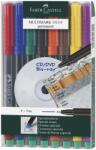 Faber-Castell Set 8 marker permanent Faber-Castell Multimark, varf F (0, 6mm) (FC151309)