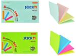Hopax Notes adeziv 76x127 mm, 100 file, Magic Stick'n - 4 culori (HO-21576)
