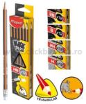 Maped Creion Maped triunghiular cu radiera, diverse duritati, FSC (851721)