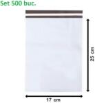  Plicuri plastic curierat 17x25+5 cm, 500 buc. /set (PLC1725-2)