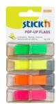 Hopax Film index autoadeziv 45 x 12 mm, 4 x 40 buc/set, Pop-up (cu dispenser) (HO-26017)