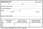  Dispozitie de plata catre casierie (TIP109)