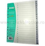 Exxo Separator index plastic gri alfabetic A-Z, Exxo (EXXO-SP A-Z)