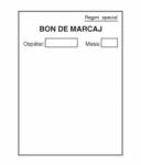  Bon de marcaj, A7 (7x10cm), carnet 100 file, o fata (TIP102)