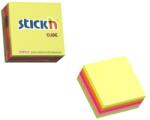 Hopax Notes adeziv cub color, 51x51 mm, 250 file, Stick'n - 5 culori fluorescente (HO-21203)