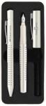 Faber-Castell Set cadou stilou+pix Faber-Castell Grip 2010 Alb Cocos (FC201527)