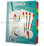 Exxo Separator index carton alb numeric 1-12, Exxo (TM112)