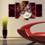 Charm Tablou MDF ( 5 buc ) Geisa, Multicolor, 60x110 cm (223CHR1958)