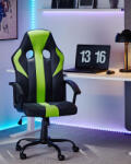 Maxishop Scaun ergonomic SUCCESS Piele ecologica Verde lime (474452)