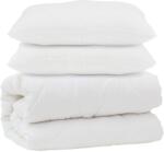 vidaXL Paplan párnával 3 pcs Fehér Mikroszálas 3378158 (3378158)