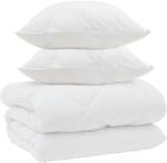 vidaXL Téli takaró párnával 3 pcs Fehér Mikroszál 3377821 (3377821)